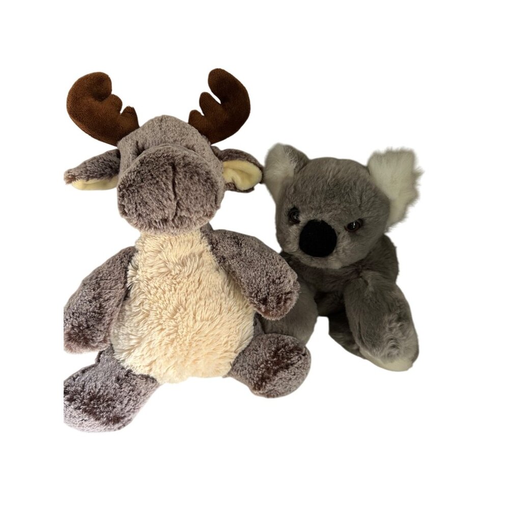 Plush Moose & Koala Stuffed Animals By Aurora